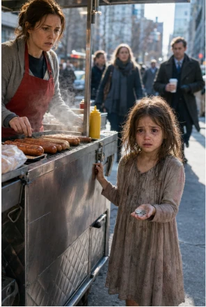 The Little Girl Bought One Hotdog With Three Coins. By Sunset, The Entire City Knew Her Name.