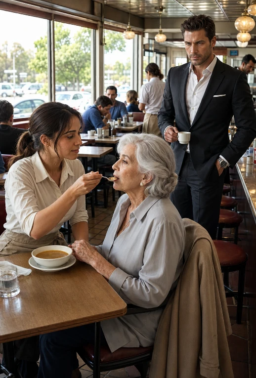The Billionaire Watched a Waitress Feed His Trembling Mother. But the Woman Elena Saved Was Hiding a Secret That Would Destroy His Entire Empire.