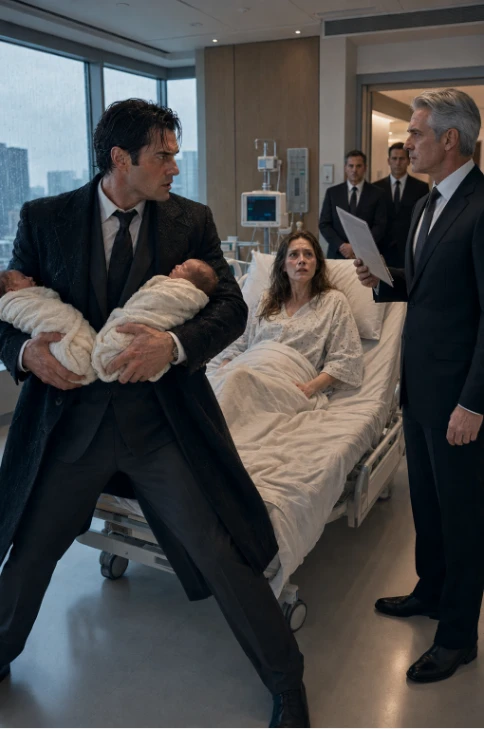 He Claimed My Newborn Twins Were His. Then My Ex-Wife Whispered the Secret That Destroyed Us All.