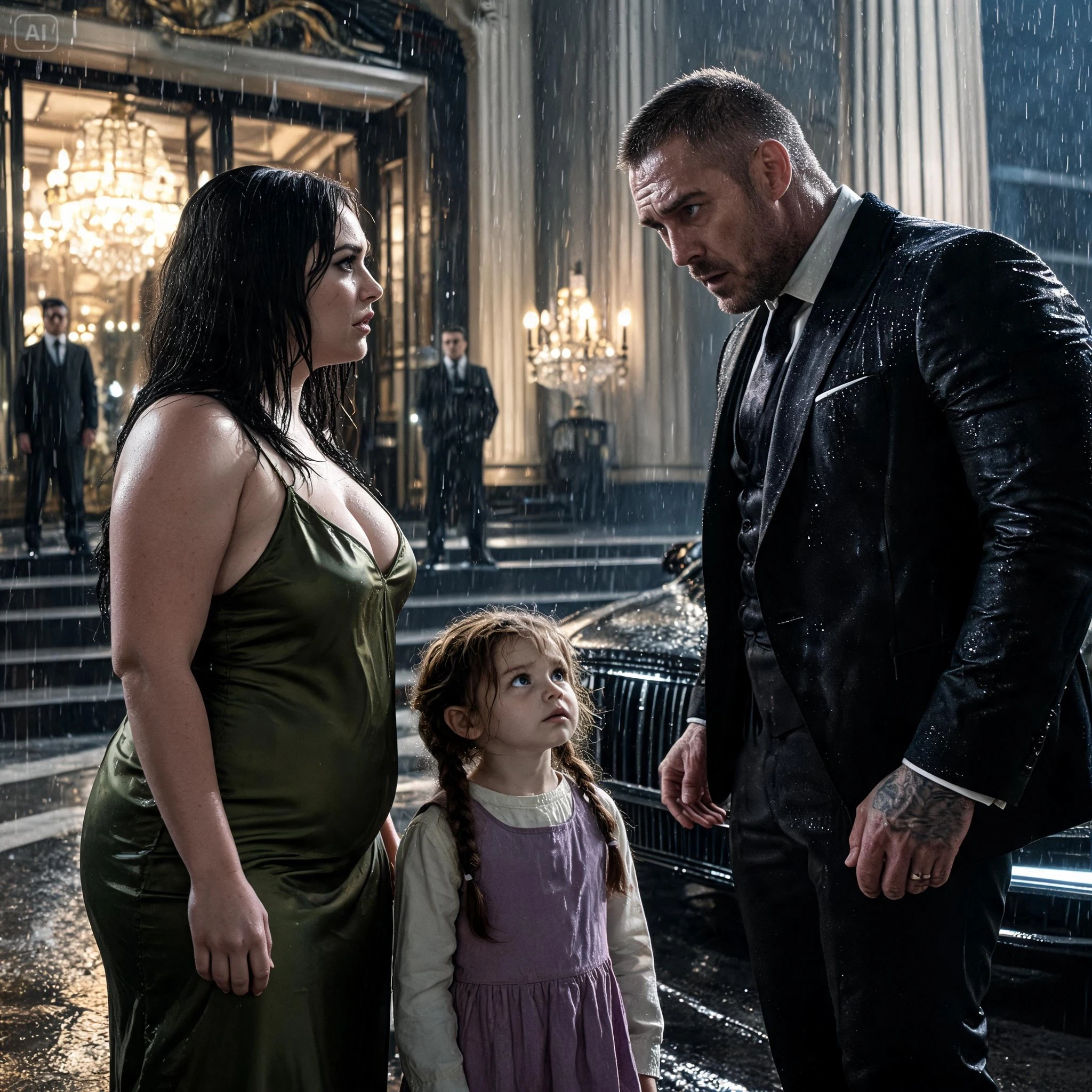 “YOUR BABY ISN’T MINE!” The Crime Boss Threw Her Into the Rain—Three Years Later, One Look at the Little Girl’s Eyes Destroyed Him