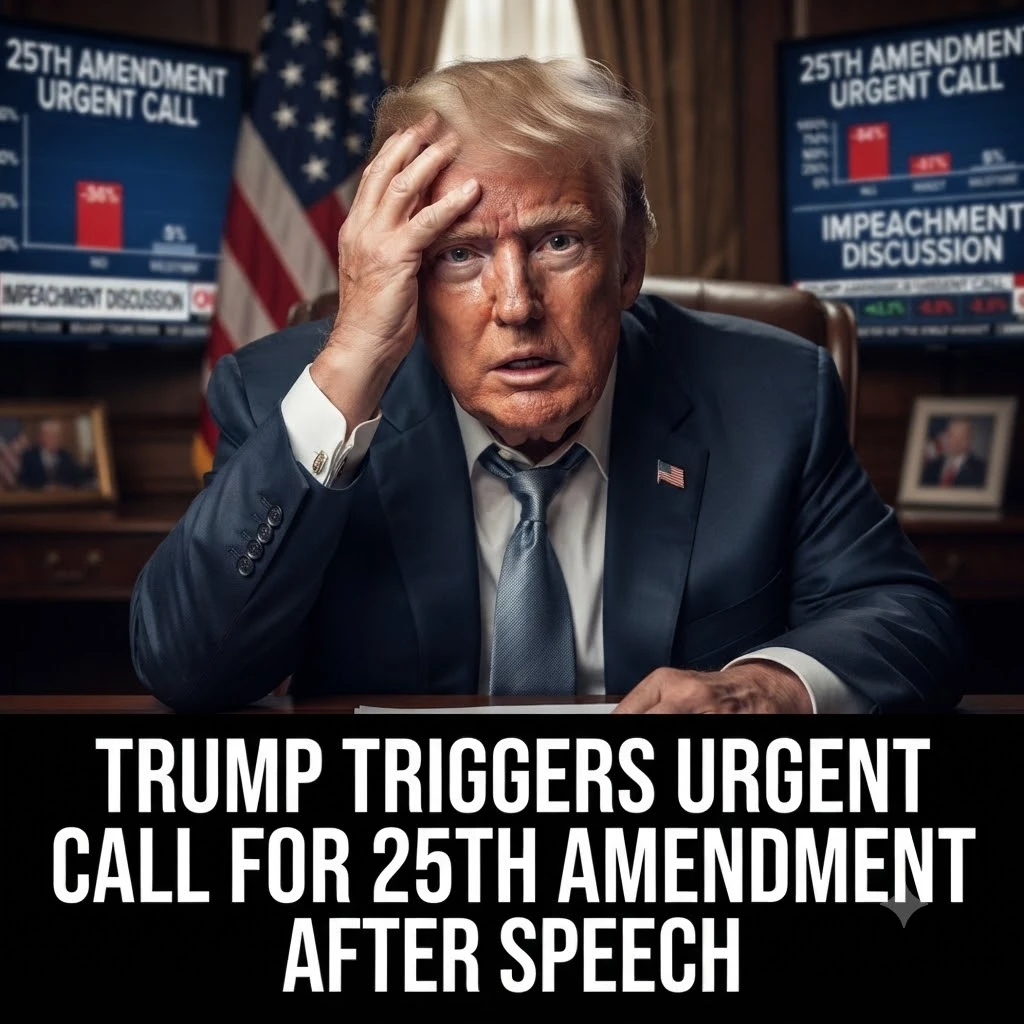 Trump’s Televised Address Triggers Political Firestorm as Calls for the 25th Amendment Intensify