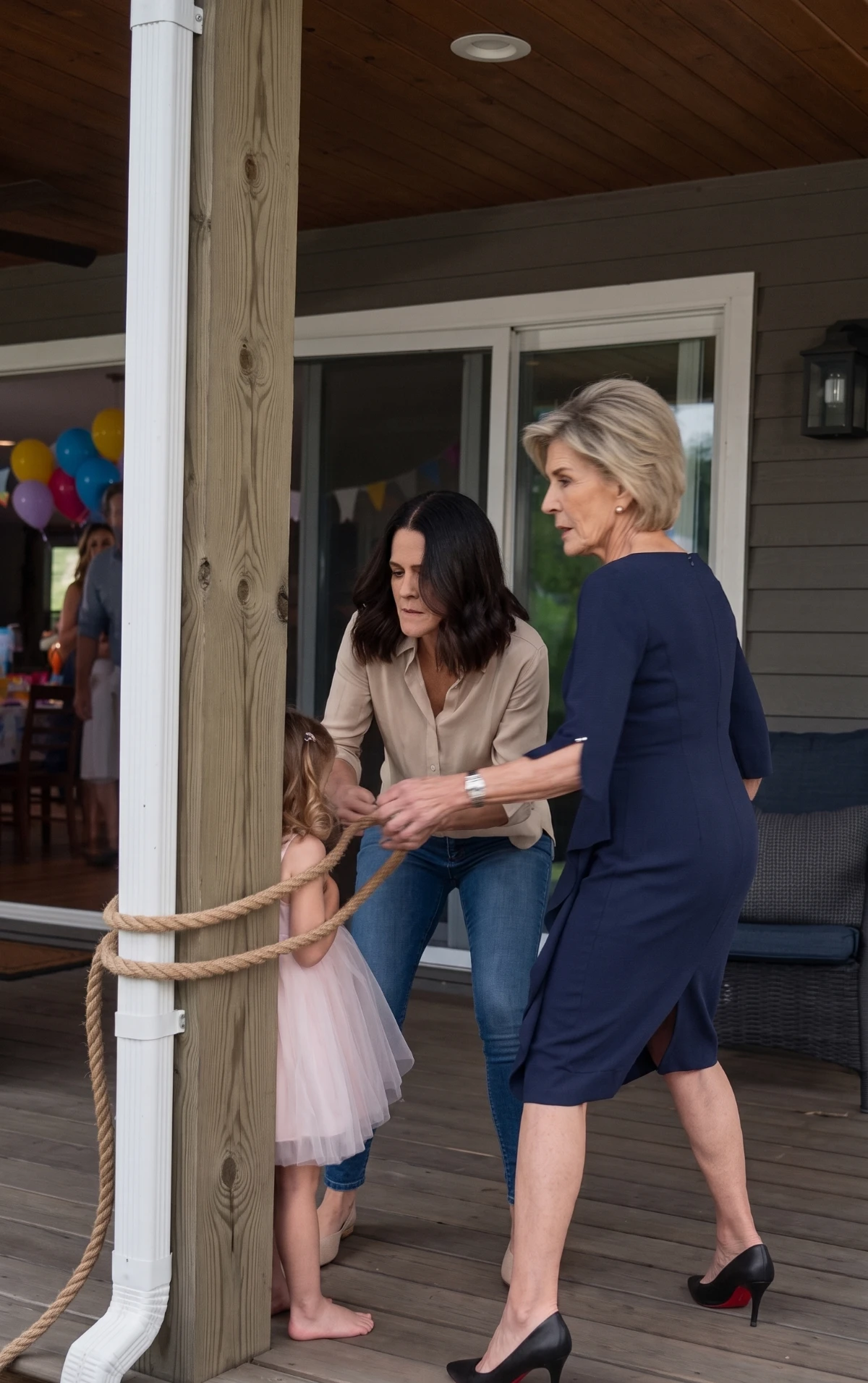 They Chained My Daughter Outside a Birthday Party Because They Said She Wasn’t Family. The DNA Test Proved Something Far More Dangerous Than Her Name. 002