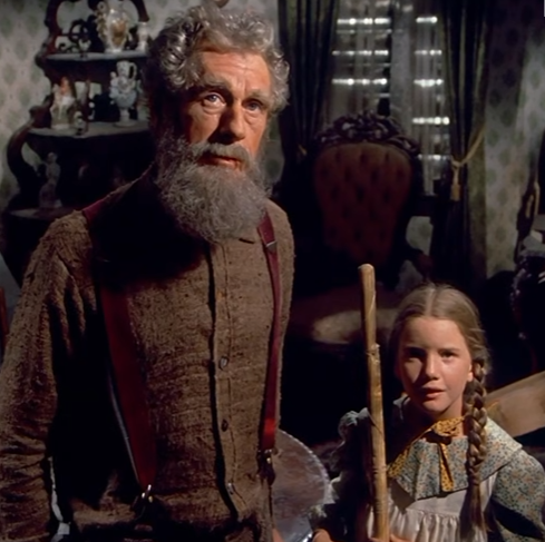 Laura Helps Mr. Pike to Clean His House