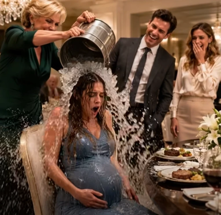 My Ex Husband’s Mother Dumped Dirty Ice Water on Me While I Was Pregnant. Five Minutes Later, Every Millionaire at Her Table Got the Alert That Destroyed Them.. 031