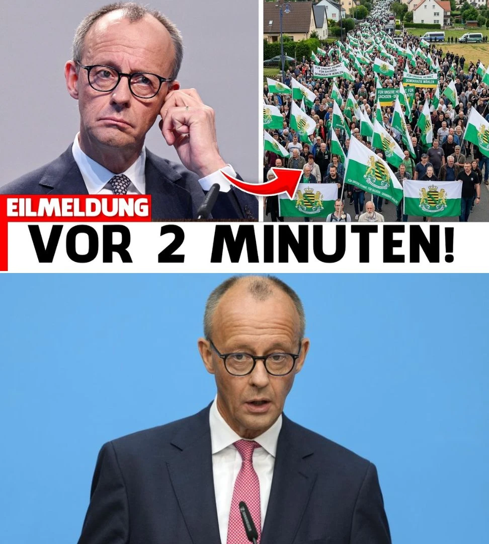 Was in Sachsen geschieht wirft Fragen auf und Merz bleibt auffallend vorsichtig.
