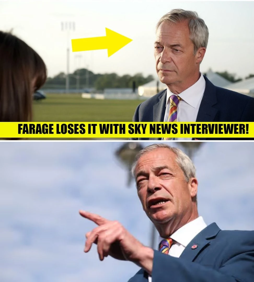 Nigel Farage Confronts Sky News Reporter Following Local Election Victory