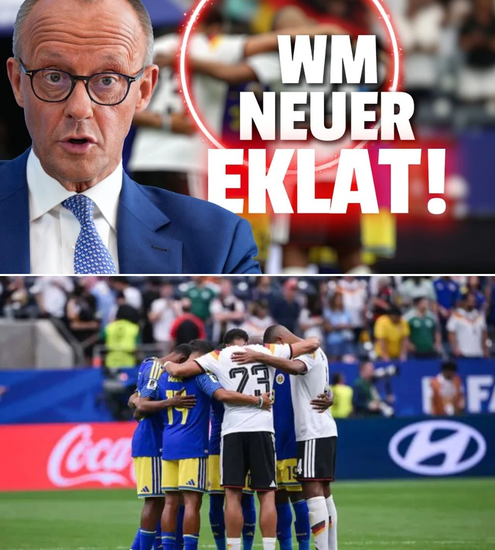 WM 2026 immer krasser: Spieler beten nach Deutschlandspiel auf dem Fußballfeld