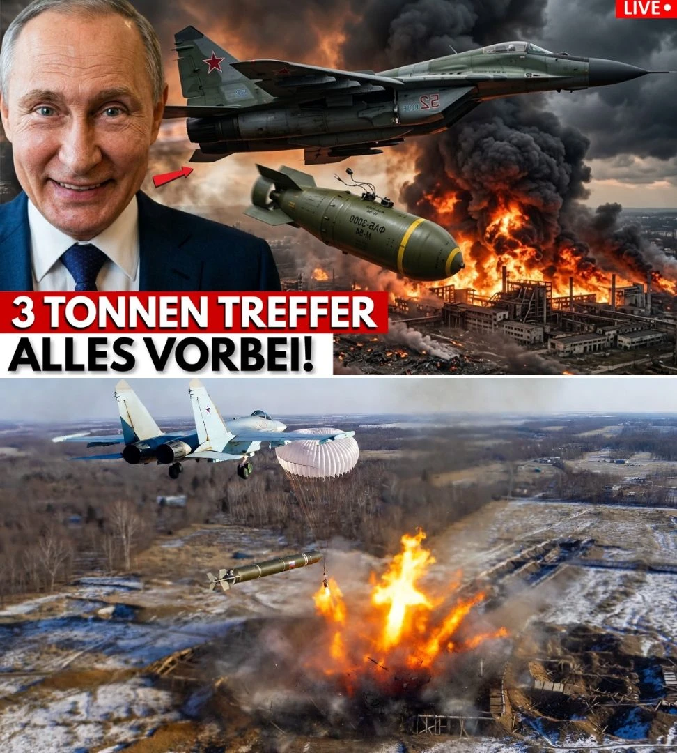 Bunker aus Papier FAB-3000 und UMPK haben gegen diese Bombe keine Chance in der Ukraine