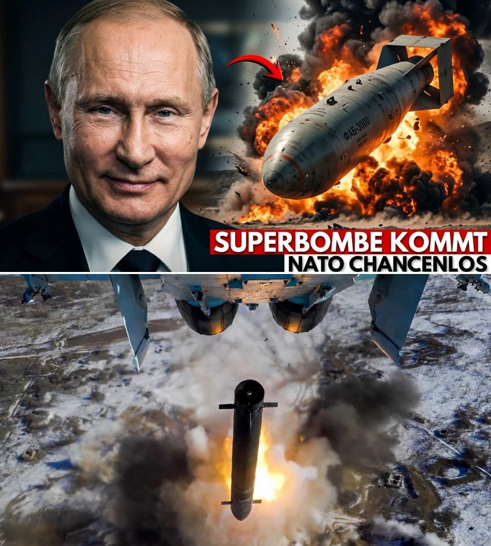 Urteil gefallen FAB-3000 Superbombe versetzt den Westen mit Russlands schwerster Bombe in Panik