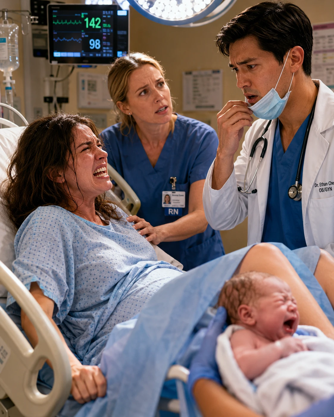 FULL STORY After Our Divorce, I Secretly Carried His Child Until the Day I Went Into Labor and the Doctor Lowered His Mask 009