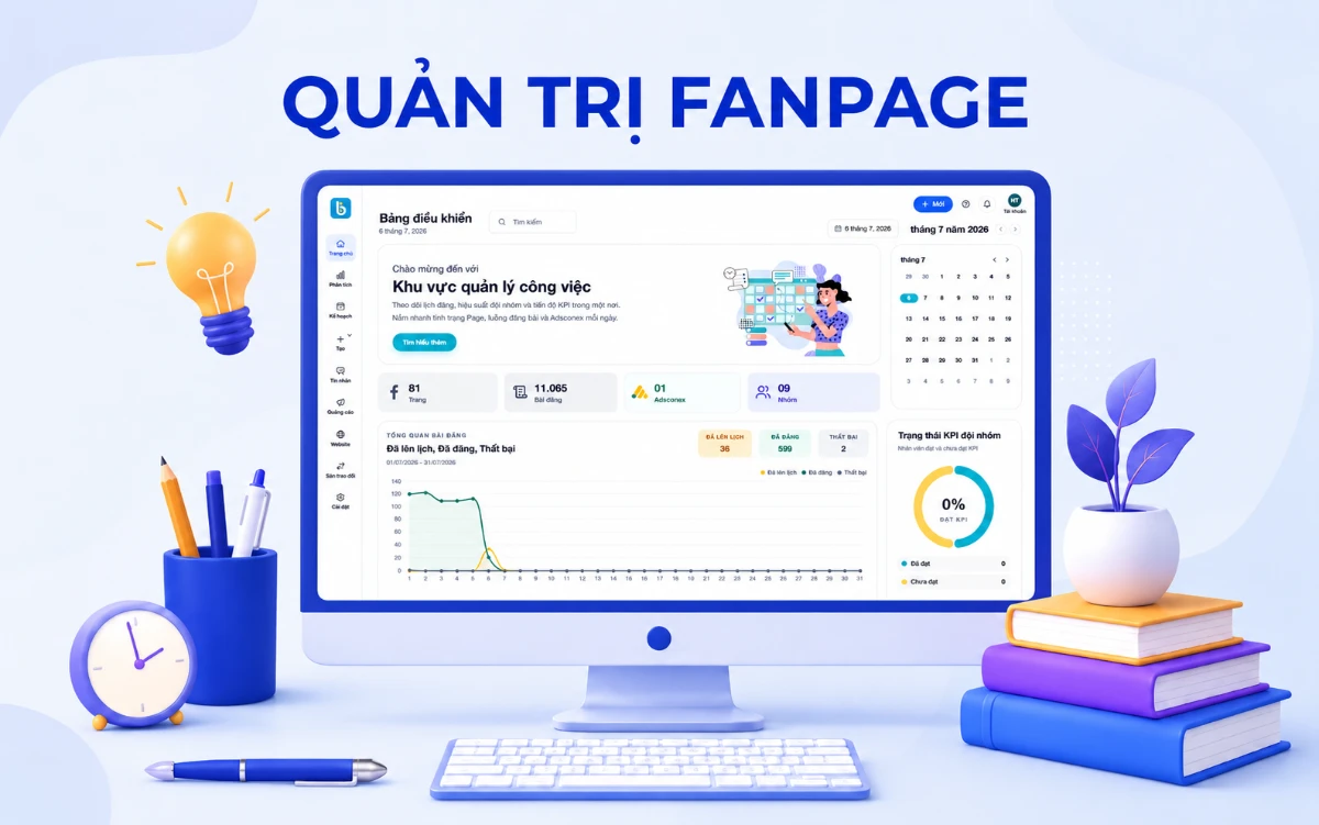 Phần 1: Hướng dẫn quản trị fanpage trên Social Planner