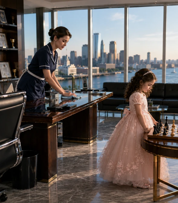She Was Only a Janitor’s Daughter. Then She Moved One Chess Piece and Exposed the Secret That Built a Billion-Dollar Empire t1