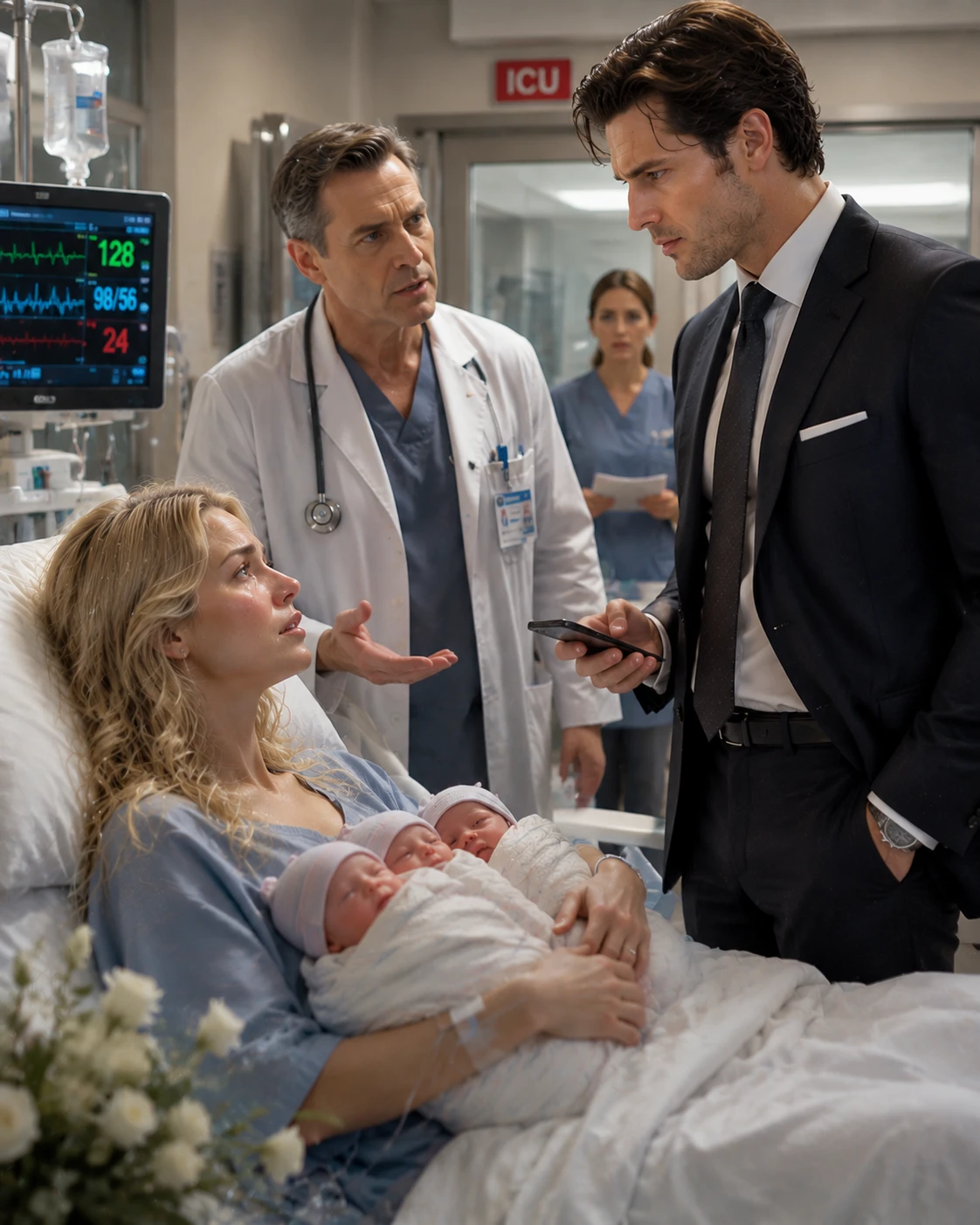 PART 2: I Nearly D!ed Delivering Our Triplets. While Doctors Fought to Save My Life, My Billionaire Husband Signed Divorce Papers Outside My ICU Room. M1