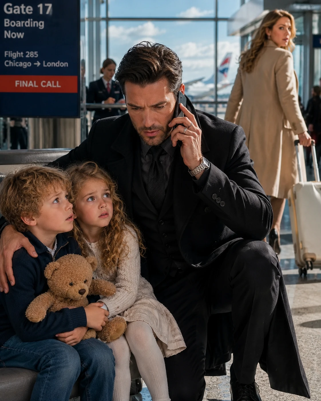 PART 2: Two five-year-old twins were left on a bench at O’Hare without a kiss, without a goodbye, and without anyone turning back to see if they were crying. M1