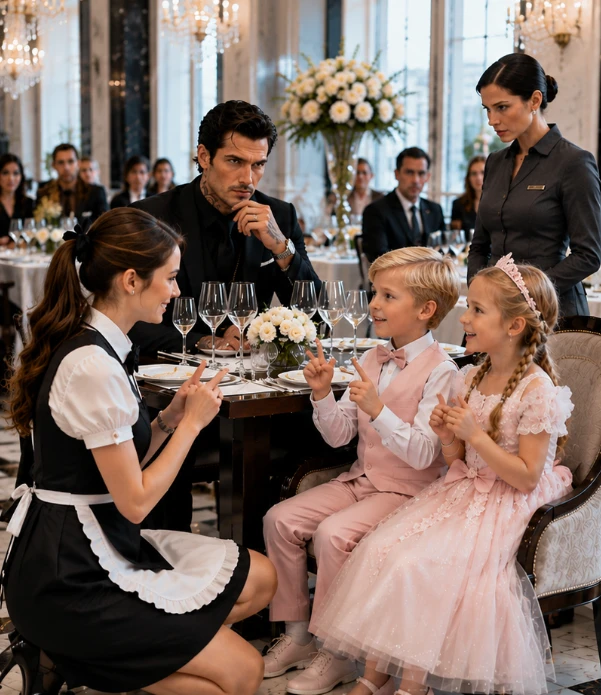The Billionaire Could Buy Anything Except His Children’s Silence. Then a Waitress Raised Her Hands and Unlocked the Truth t1