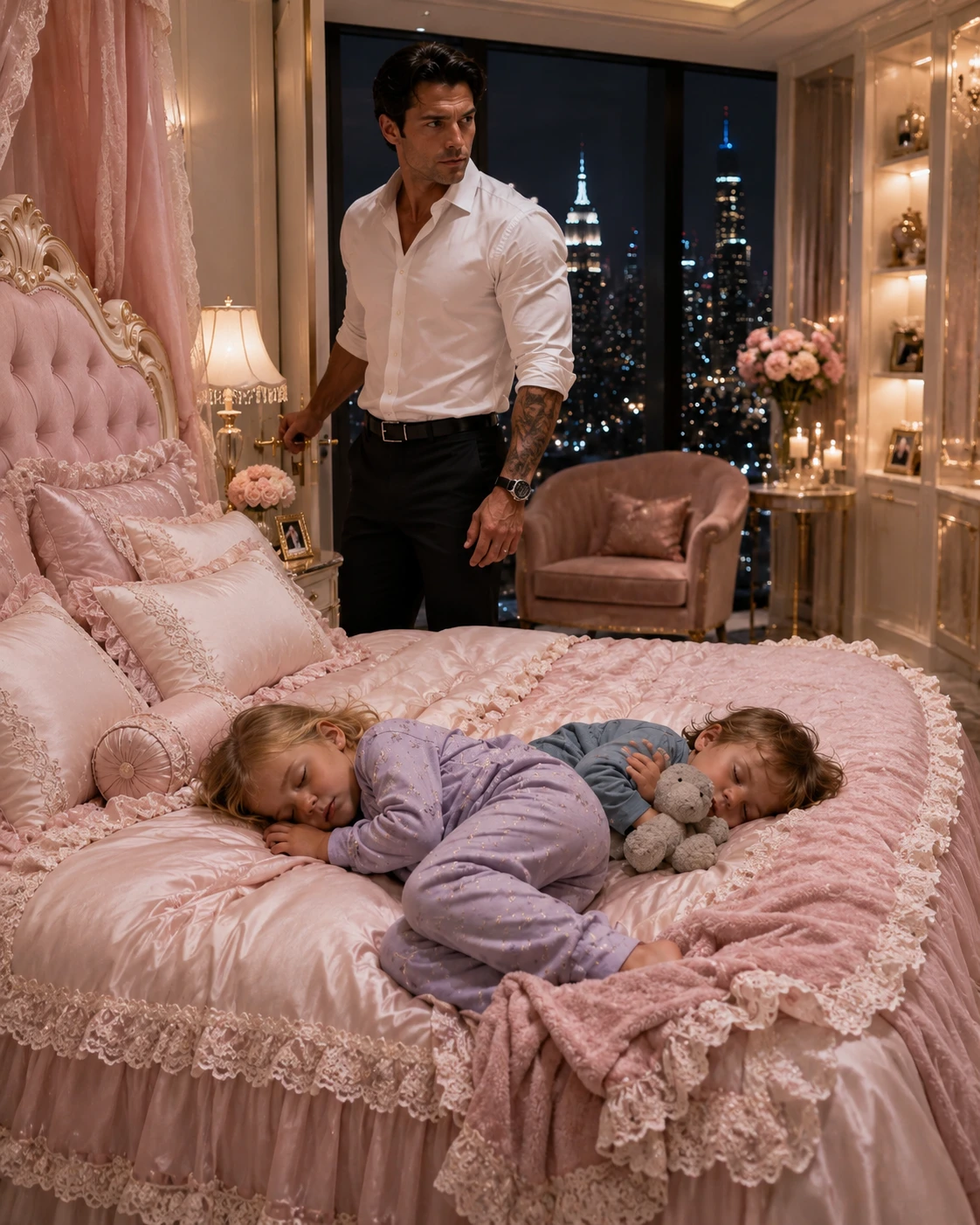 Part 2: I returned to my hotel suite after midnight expecting to grab a forgotten report. Instead, I found two tiny twins asleep in my bed t1