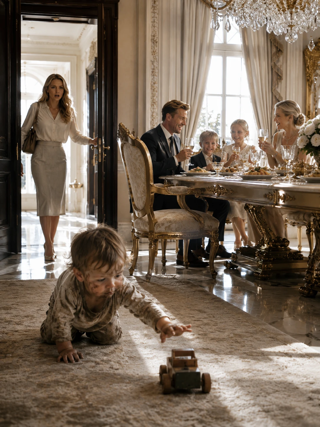 After 20 Months Away Saving My Husband’s Company, I Came Home With a Suitcase Full of Toys for Our Four-Year-Old—Only to Find Him Crawling Across the Floor While My Mother-in-Law Fed My Husband’s Secret Lover’s Son and Said, “Now That Is a Child This Family Can Be Proud Of.” M1