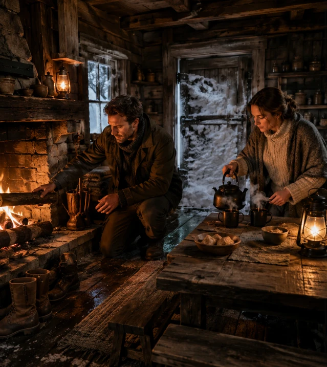 # The Snow Knocked Three Times. By Dawn, the Cabin Would Belong to the Dead. H004