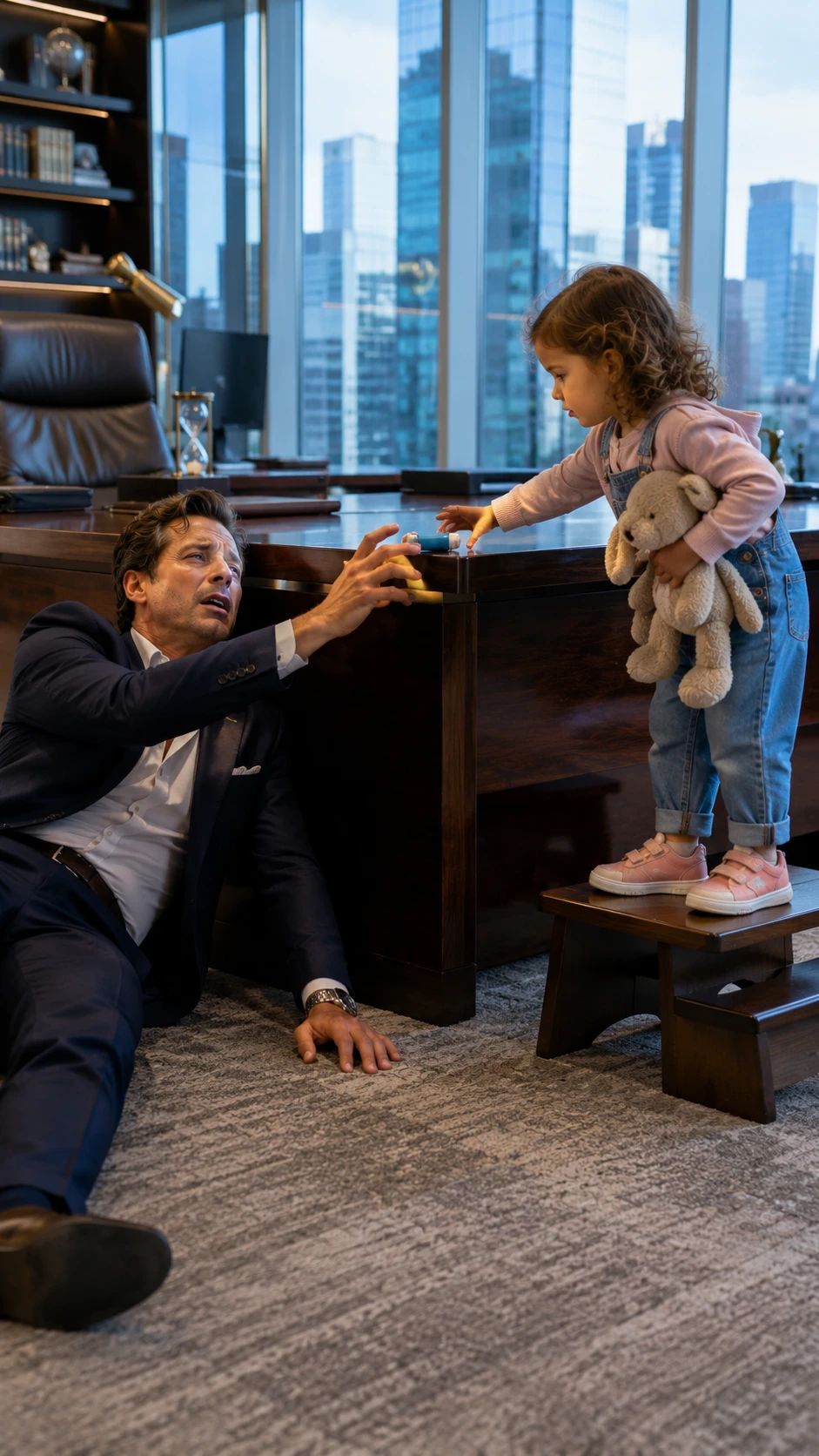 The Maid’s Three-Year-Old Saved a Dying Billionaire With His Last Inhaler. What She Whispered Next Exposed the Lie That Had Ruled His Life for Eleven Years. L007