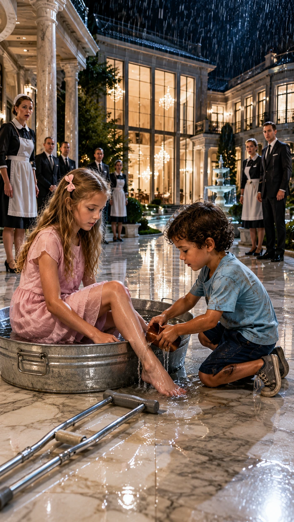 The Homeless Boy Touched the Billionaire’s Daughter—and She Stood for the First Time in Two Years. L007