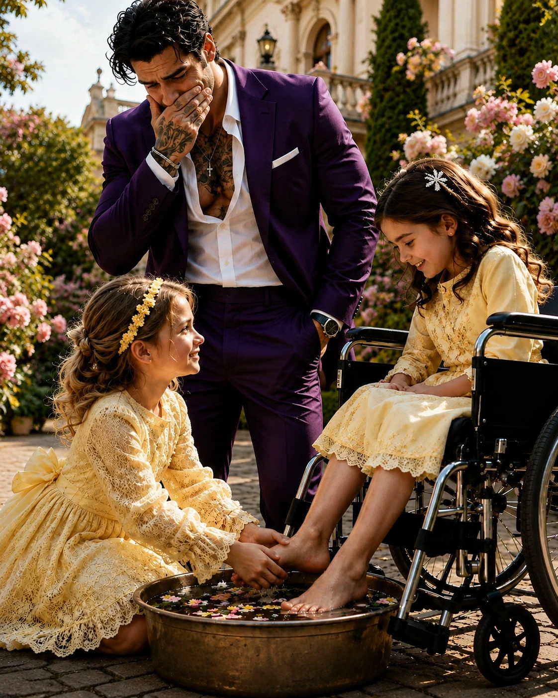Full story: The Mafia boss laughed when his maid’s three-year-old daughter claimed she could wake his paralyzed little girl’s legs t1