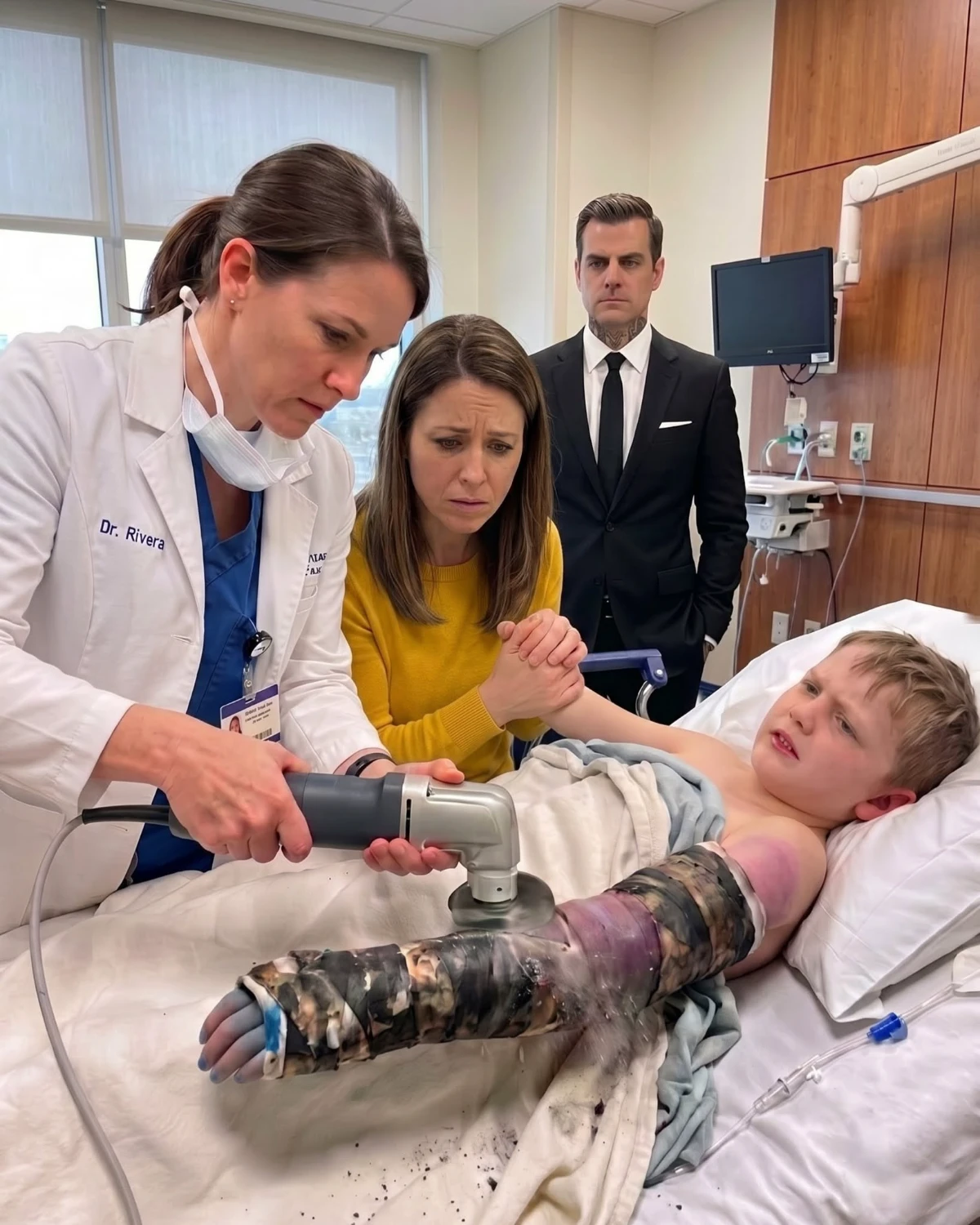 Cover of An 8-Year-Old Boy Was Dying in My ER—Then His Mother Grabbed My Wrist and Whispered, “Don’t Let His Father See What’s Under the Cast”