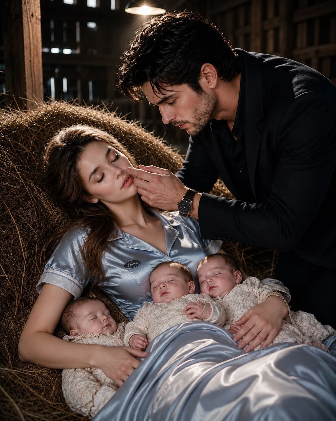 Cover of At 3:07 A.M., I Found a Waitress Protecting My Kidnapped Triplets—Then I Saw What My Most Trusted Man Had Done