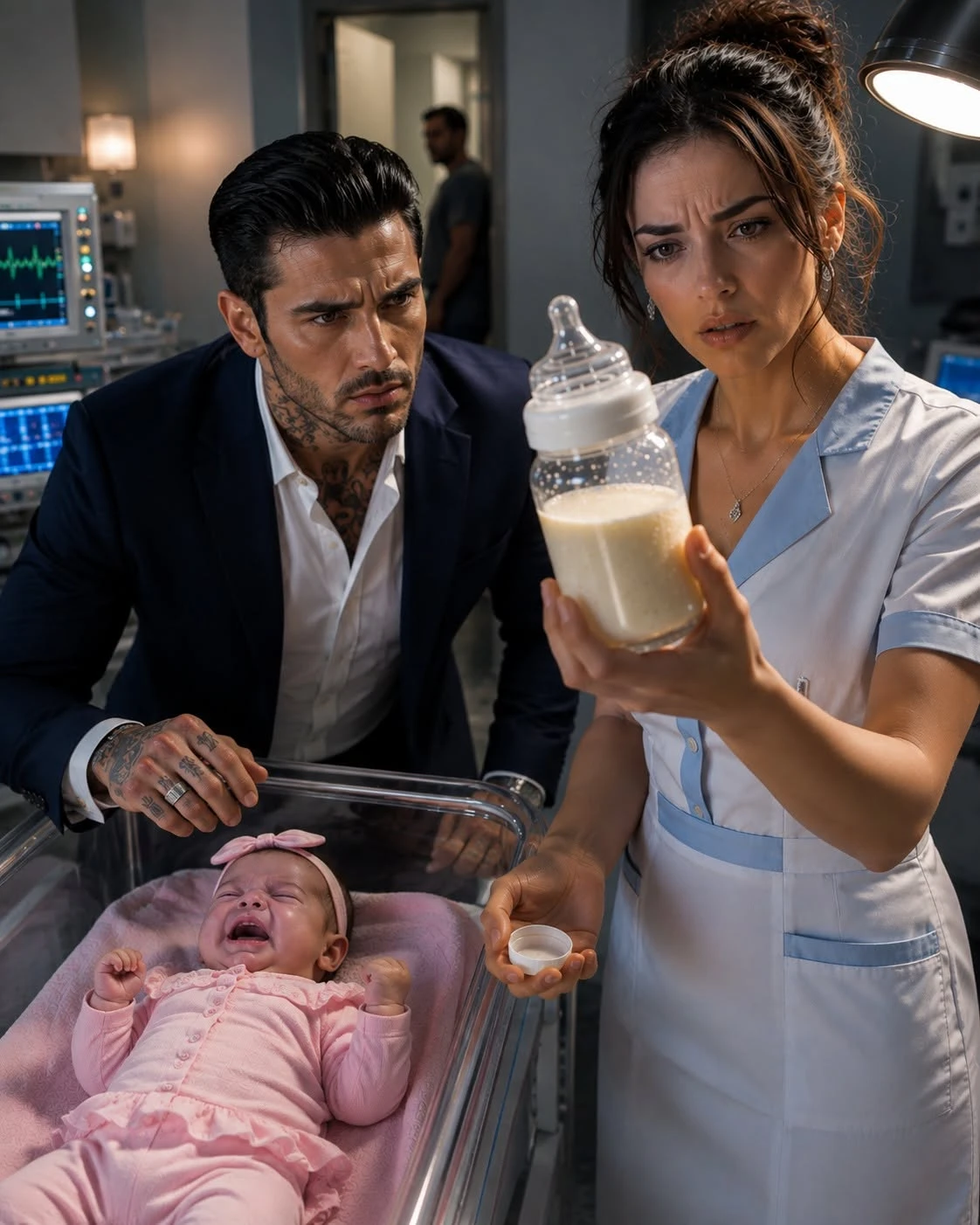 Cover of For 11 Nights, a Mafia Boss’s Baby Nearly Died at 12:03 A.M.—Then I Found the Secret Hidden Inside His Bottle