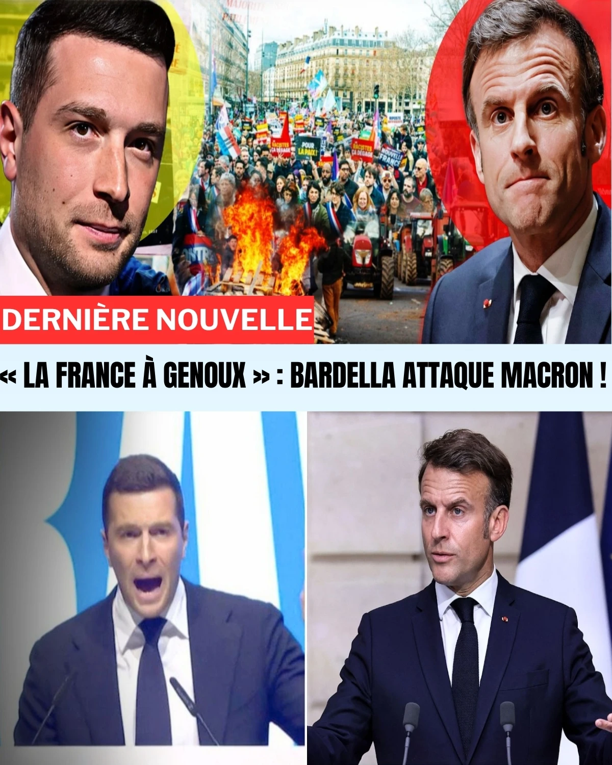 Le coup de tonnerre de Jordan Bardella ! Devant une foule survoltée, le patron du RN a lancé un réquisitoire sanglant : la France serait en état de "désarmement industriel" total sous l'ère Macron...