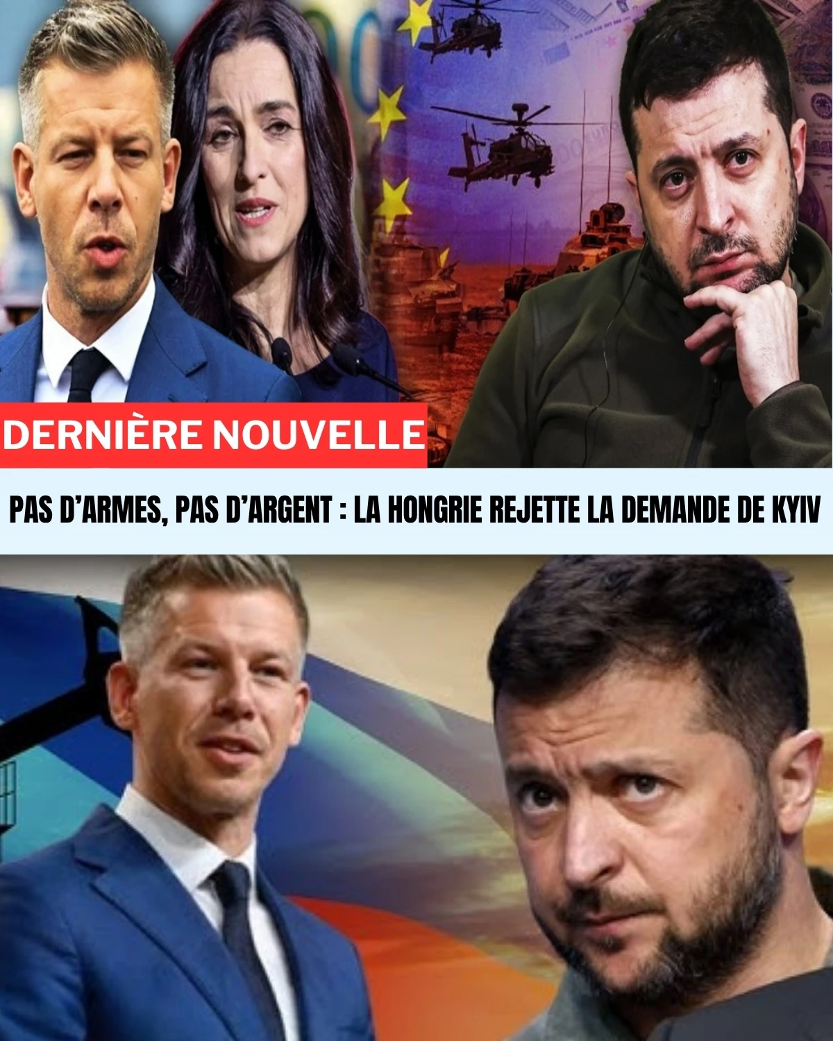 C'est un véritable séisme diplomatique ! 😱 Anita Orban vient de lâcher une bombe : la Hongrie refuse officiellement les 90 milliards pour Kiev. Pas un euro, pas une arme, pas un soldat ! 🤐 Pendant que l'Ukraine supplie pour sa survie macro-financière avant l'hiver, Budapest joue sa carte la plus dangereuse...