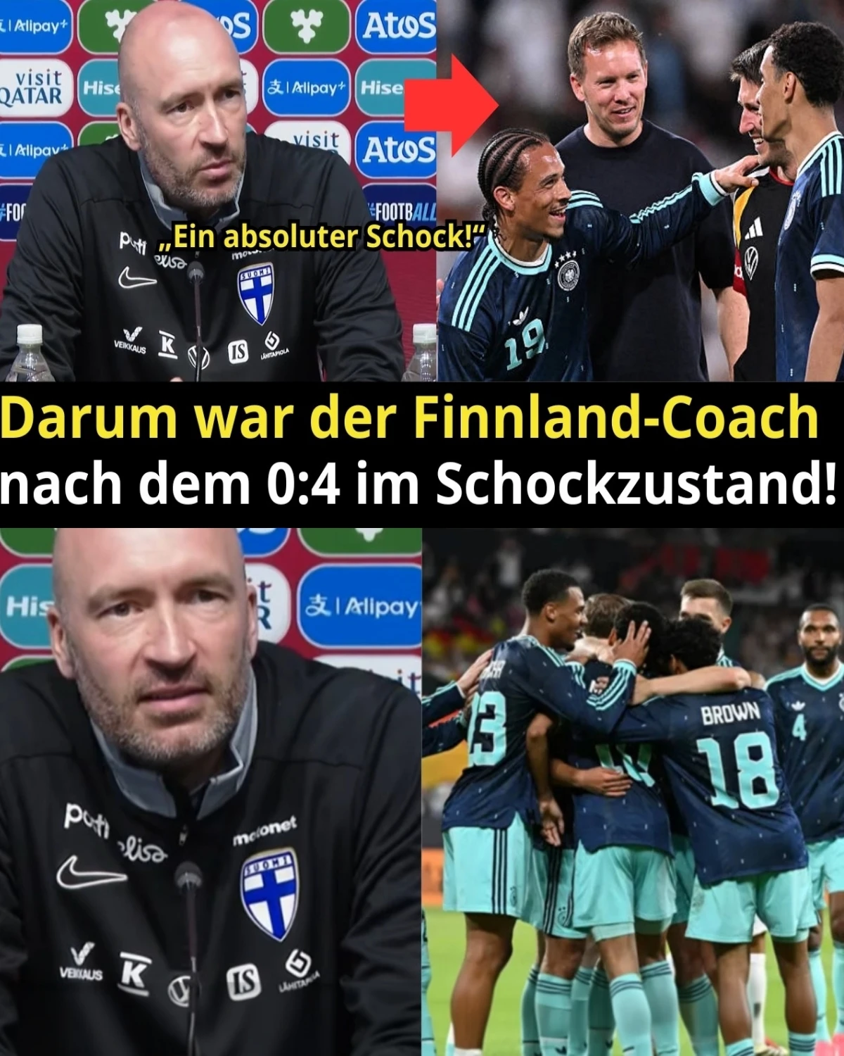 Nach der 0:4-Klatsche sorgt HLV Jakob Fries auf der Pressekonferenz für ein absolutes Beben! Keine Ausreden, sondern eine markerschütternde Warnung an die ganze Fußballwelt: „Das war eine eiskalte taktische Hinrichtung! Nagelsmann hat ein Monster erschaffen!“