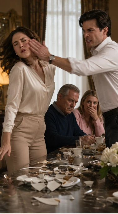 “Apologize to My Mother Right Now.” My Husband Ordered After Slapping Me Less Than 24 Hours Into Our Marriage—So I Flipped His Family’s Breakfast Table, Walked Out the Door, and By Sunset They Had Lost Their Home, Their Fortune, and Everything They Thought They Controlled