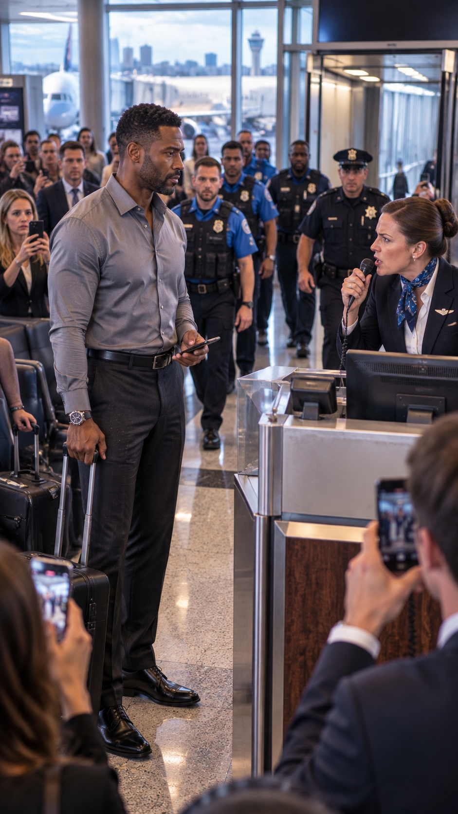 They Branded the Quiet First-Class Passenger a Security Threat in Front of an Entire Gate, Certain Nobody Important Would Question Them. Forty Minutes Later, One Calm Phone Call From Marcus Vance Put a $500 Million Airline Deal on the Verge of Collapse.