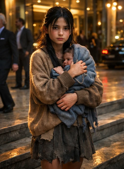 He Thought She Was Begging for Food. He Never Expected She Was Bringing Him Back His Past..013