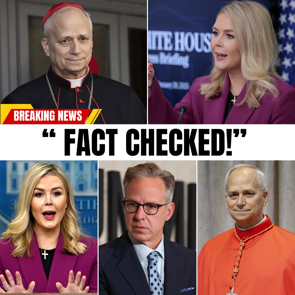 POPE LEO XIV READS KAROLINE LEAVITT’S FULL RÉSUMÉ LIVE ON CNN .sumo