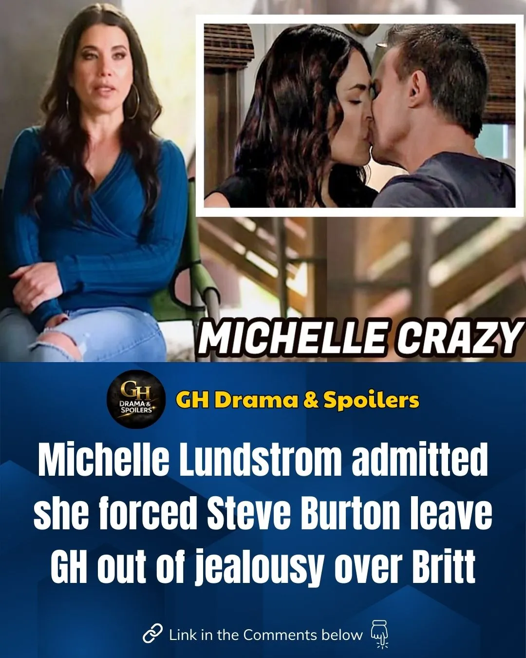 Unraveling the Drama: Did Michelle Lundstrom's Jealousy Over Steve Burton's On-Screen Chemistry With Britt West Force His Shocking Departure From "General Hospital"? Fans Are Left Reeling as Off-Screen Tensions Ignite Speculation and Heartbreak!