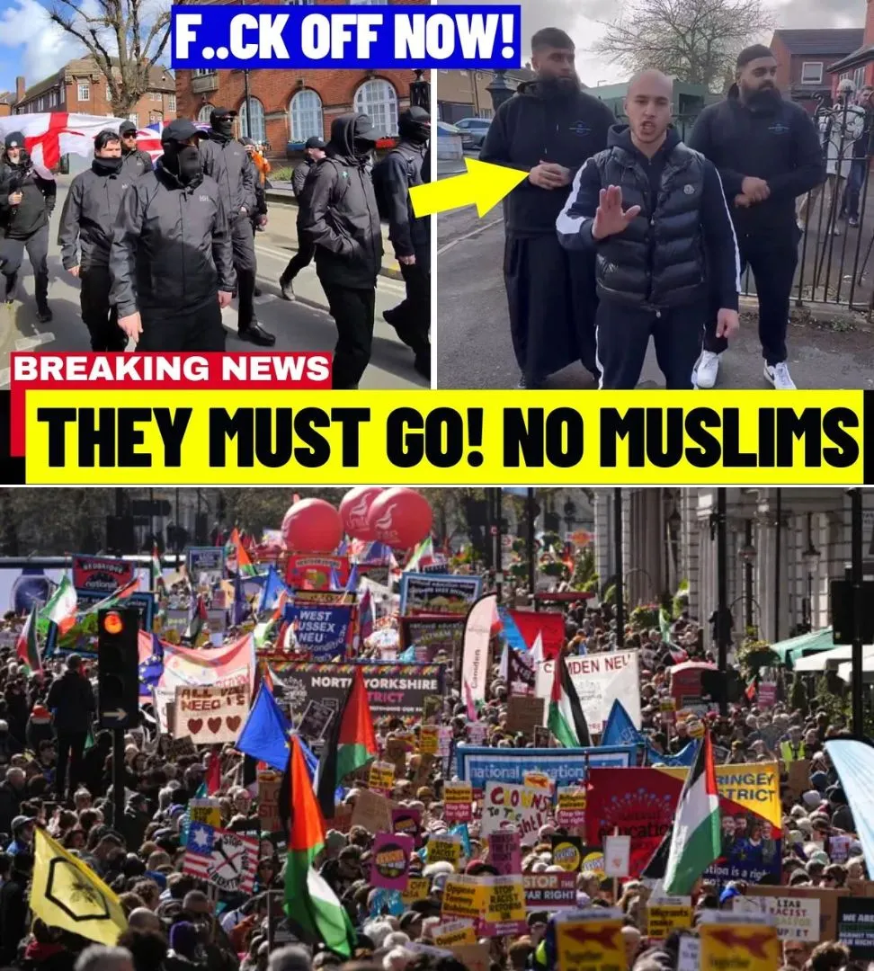British Young Men Confront Far-Left Activists Demanding They Leave for Not Being Welcome