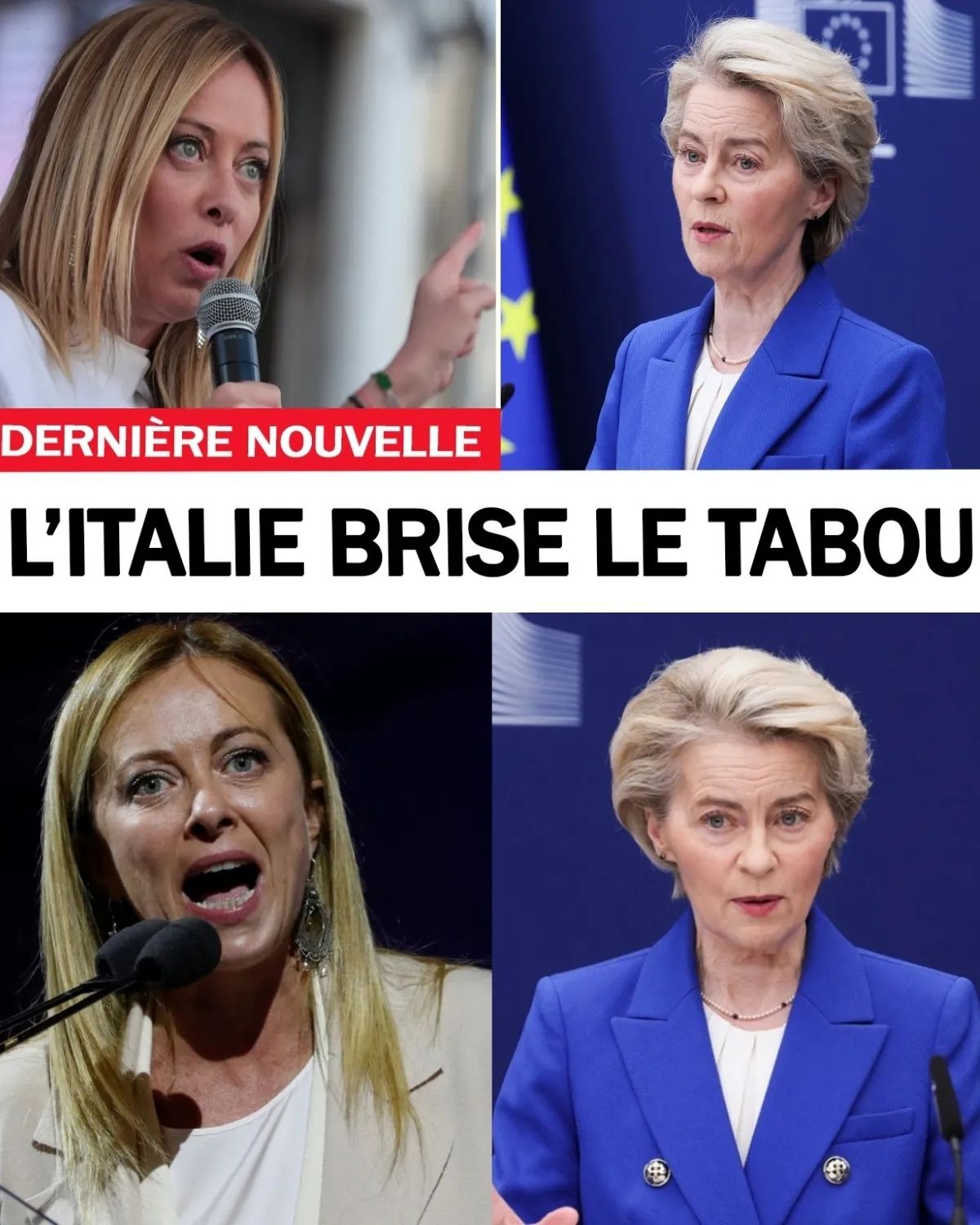 Le tabou est brisé ! Après 40 ans de peur, Georgia Meloni vient de lâcher une bombe : l'Italie retourne au nucléaire ! 💥🇮🇹 Adieu les leçons d'écologie de Bruxelles, Rome choisit la survie de son industrie contre les "fantasmes" de von der Leyen.